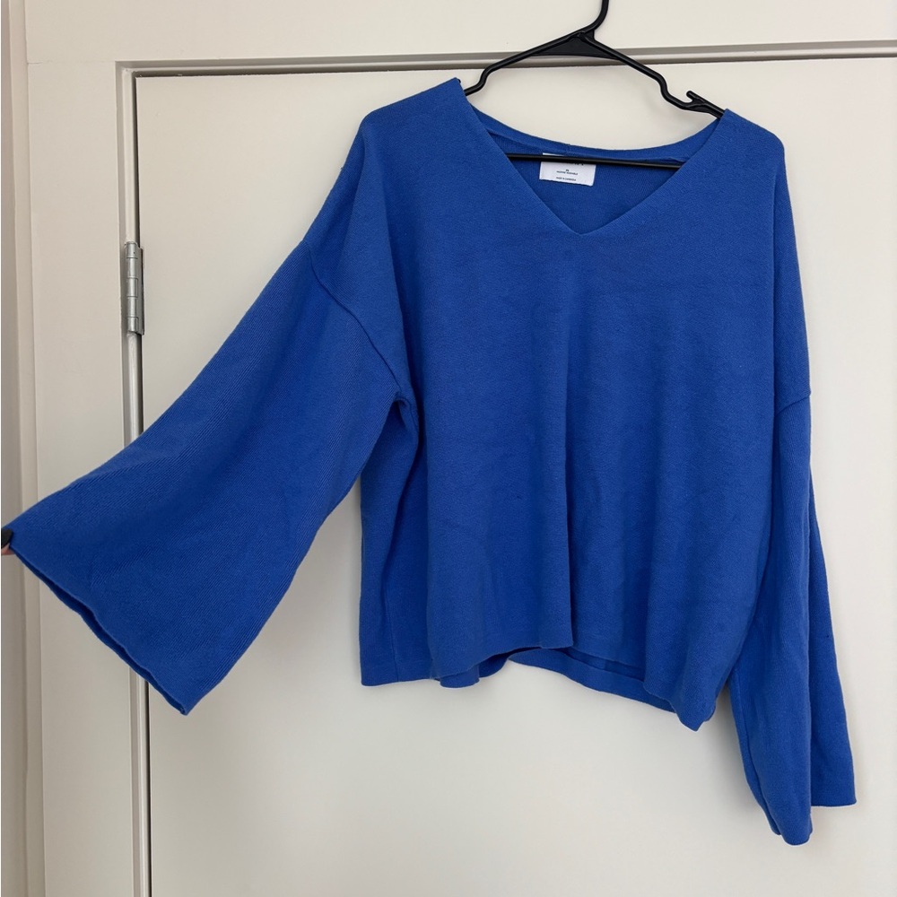 Old Navy Cobalt Blue V-Neck Sweater